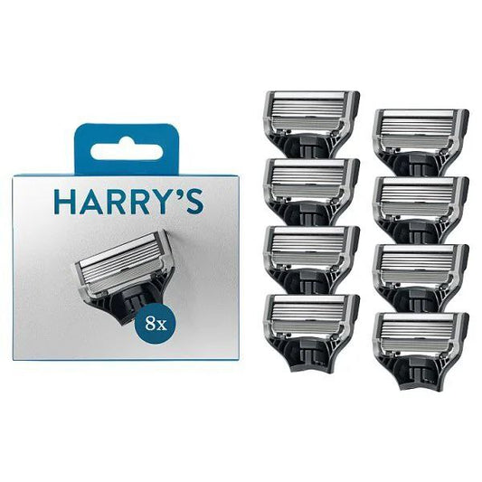 Premium Harry’s Razor Blades – 8 Refill Cartridges for Smooth Shave