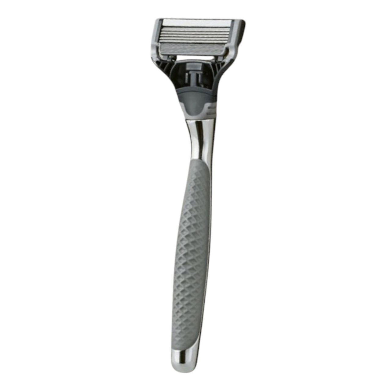 Harry’s Men’s Razor Silver with 4 Refills – Premium 5-Blade Shaving Kit