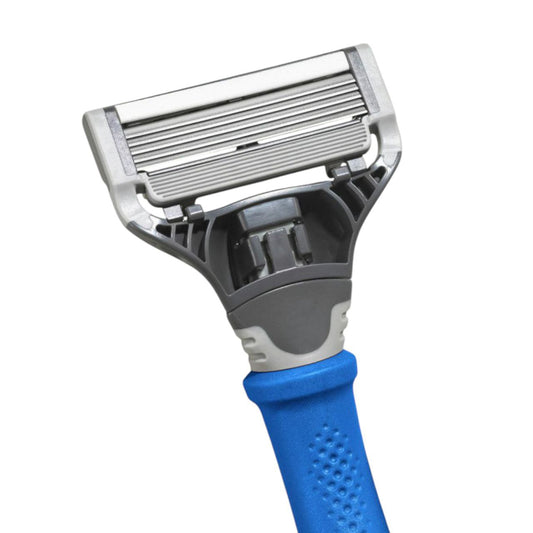 Harry’s Blue Men’s Razor Kit with 16 Blade Refills | Long-Lasting 5-Blade Shaving Set