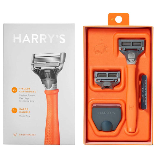 Harry's Razor Set – Orange Edition with 4 Refills